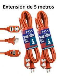 Cable de extensión doméstico de 15 m, cable de extensión de alimentación con enchufe, 3 tomas, adecuado para herramientas eléctricas pesadas y viajes - Tipo de Enchufe A USA (110-127V) - Ver 25