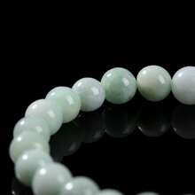 天然翡翠手链，寓意乐观积极、自信坚强，弹性手链，男女皆宜的完美礼物 - 多色 - 查看 4