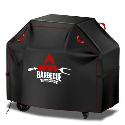 [RY Red Line 烧烤炉罩] 户外烧烤炉罩，防紫外线牛津布烧烤炉罩，可调节下摆，适用于多种品牌，6 种尺寸可选