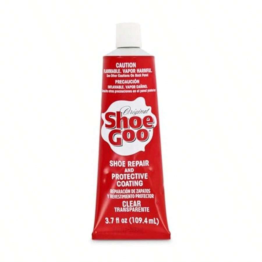 Goo - 3.7 Fl Oz Tube - Clear  Glue - Repair Ole Heel Patche Mall Hole - Bond On Con Drie Within 24 Hr Of - Work On Leather Rub L Canva - 1 PACK - 查看 1