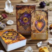 1 Box High Quality Oracle Cards, Yellow Oracle Tarot Cards, 55 Pcs High Quality Card Set, Great For Divination And Fortune Telling, Smooth Shuffling - Yellow Oracle - View 2