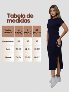 Women's Ribbed Midi Dress, Fitted Bodycon, Short Sleeves, Side Slit, Elegant Look - Agua verde azul - Ver 7