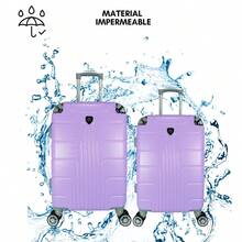 2-Piece Hard-Shell Suitcase Set, 20 And 18 Inches, Hand Luggage, 10KG And 8KG, Lightweight PC+ABS Material, 360° Detachable Wheels With Integrated Lock - Army Green - View 7