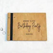 1 cuốn sổ gỗ khắc chữ A4/A5 độc đáo, 30 tờ, dùng làm quà tặng sinh nhật, sổ lưu niệm, album ảnh gỗ thủ công sáng tạo. - Nhiều màu 5 - Xem 12