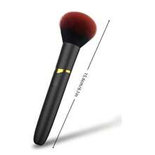 (Black) 1 RUSHBGM Manual Eye Concealer Brush And Foundation Brush, Suitable For Liquid Cosmetics, Dense Synthetic Angled Cappuccino Brush, Suitable For Liquid, Cream, And Loose Powder Cosmetics - 摩卡棕 - 查看 5