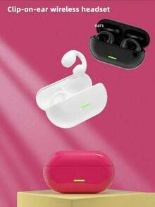 Earphone Bluetooth TWS 5.3 Headphone Nirkabel Klip Telinga Headset Musik Panggilan HD Olahraga Gaming Earphone untuk Semua Ponsel Pintar 180mAh - View 8
