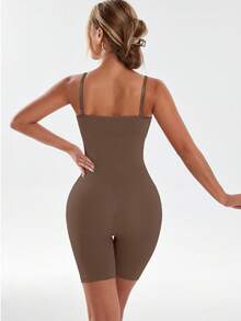 Women's Sexy, Elegant, Comfortable Solid Color Jumpsuit, Suitable For All Seasons - Khaki - View 5