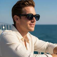 Unique Polygonal Men's Glasses, CP+PC Design Small Frame, Modern Classic Retro Style Daily Decorative Glasses, Suitable For Men And Women Street Photography, Vacation, Holiday, Outdoor Accessories - K40437 - View 14