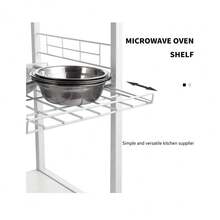 GRANDMA SHARK Kitchen Baker's Rk, Utility Microwave Oven Stand Utility... - Multicolor - View 4
