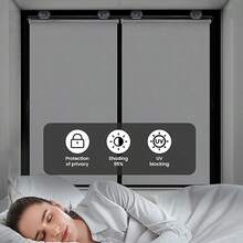 Bộ 1/5 rèm cuốn chống nắng màu bạc thời trang mùa hè, thích hợp làm rèm che nắng, rèm phòng tắm, rèm chắn sáng di động, có khả năng chống tia UV, rèm phòng tắm có giác hút tháo rời, không cần lắp đặt, bảo vệ sự riêng tư, thích hợp trang trí trong nhà, trang trí nhà cửa, đồ dùng du lịch, trang trí ngoài trời, đồ dùng cắm trại, trang trí mùa xuân. - nhiều màu - Xem 7