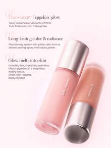 JOOCYEE Egg Skin Liquid Blush, Soft Color Blending, Skin-Brightening, Precise Application, Lightweight, Radiant, Long-Wearing, Natural Flush, Suitable For Birthday, Mother's Day Gift, Rave, Festival, Party Ready, Best Color - #L04 Grey Pink - View 8
