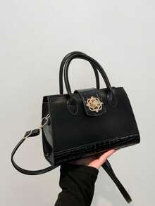 Bolsos de mujer con asa superior - Negro - Ver 9
