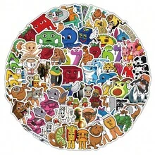 102pcs Italian Brain Rot Stickers, TungTungTungTungTung Sahur Stickers, Funny Creative Abstract Stickers - A - View 3