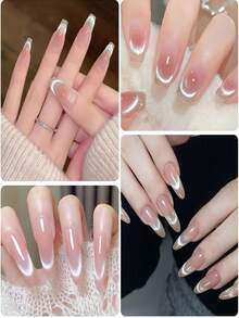 7pcs Cat Eye Magnetic Nail Art Tool Set, Includes Round & Cylindrical Magnets, French Cat Eye Heart-Shaped Nail Magnet, Cat Eye Gel Polish Magnetic Stick, And Other Nail Art Accessories To Create Various Cat Eye Effects - Magnetic Nail Art Pen Suitable For DIY Nail Design, Magnetic Attachment Design Suitable For Nail Salons And Home Use, Provides Magnetic Nail Decoration. - Multicolor - View 3