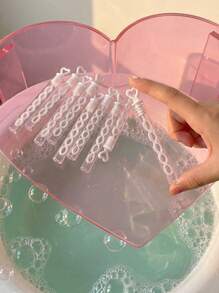 Heart-Shaped Porous Mini Bubble Wands, Wedding Love Bubble Wands, Party Favors & Gifts, Suitable For Weddings, Parties And Celebrations (Bubble Liquid Not Included) - White - View 2