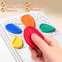 Soft Texture Sensory Stone Toy - Helps Relieve Anxiety And Stress, Suitable For Students - Multicolor - View 3