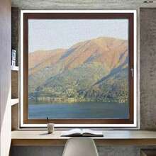 Màn chống muỗi tự dính màu trắng mùa hè có khóa kéo, dễ lắp đặt, có thể tái sử dụng. - Cửa sổ lưới trắng - Xem 2