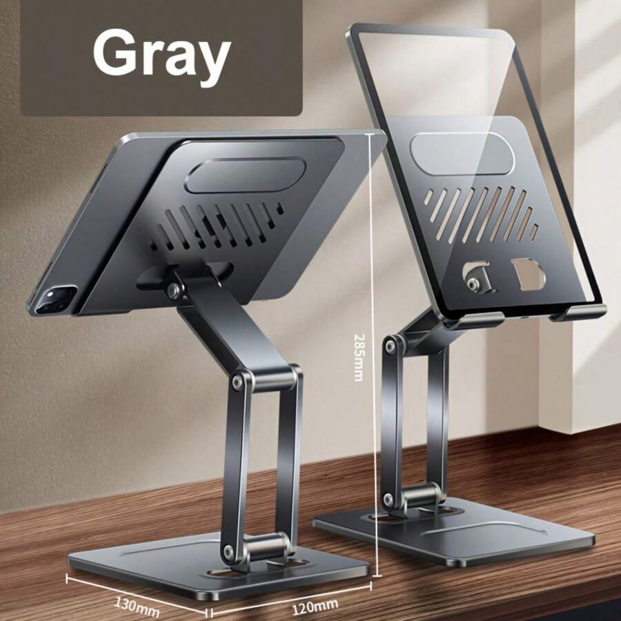 Giá đỡ máy tính bảng xoay 360° có thể điều chỉnh, giá đỡ điện thoại để bàn có thể gập lại và điều chỉnh độ cao, giá đỡ bằng nhôm đa năng tương thích với tất cả các loại điện thoại và máy tính bảng.