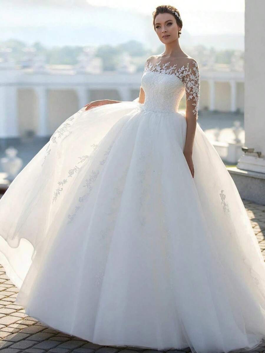 Wedding Dresses - 白色 - 查看 1