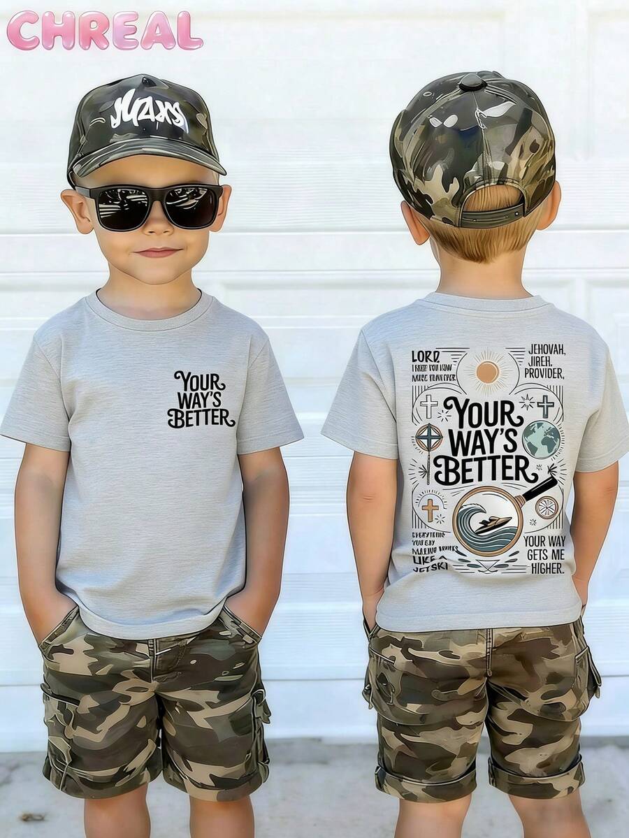 Your Way Is Better Proverbs 16:9 Shirt For Kids, Children Christian Tee, Christian Faith Tee, Religious Gift For Kids, Bible Verse T-Shirt - Light Grey - View 1