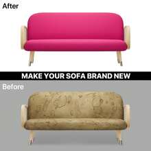 Queen Size Futon Cover, Armless Stretch Futon Slipcover Armless Sofa Cover Furniture Protector, Durable & Washable Zippered Futon Couch Cover For Adults  And Pets - Hot Pink - View 7