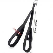 1pc Triceps Rope, Cable Attachment For Gym Lat Pulldown, 2pcs Handle Straps - Multicolor - View 4
