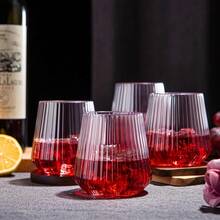 10只/5只/2只装优雅无柄塑料葡萄酒杯，14盎司 - 可重复使用，防碎，适合烧烤、野餐、酒吧派对和室内聚会，杯身垂直凹槽设计增强强度，是葡萄酒礼品、酒吧必备品、现代饮具的理想之选，也是圣诞节的最佳选择，可重复使用。 - 無色 - 查看 3