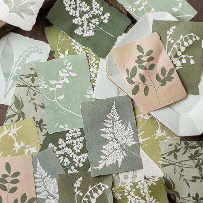 20 tờ giấy thủ công chủ đề hoa lá cổ điển, giấy trang trí DIY, quà tặng ngày lễ, vật liệu cắt dán thủ công, đồ dùng sáng tạo lập kế hoạch album ảnh cá nhân hóa, đồ dùng học tập.