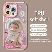 Muñeca de conejita blanca con temática rosa y poder femeninofunda de teléfono Fundas compatibles con Samsung,Apple,VIVO,OPPO,Motorola,Google,Xiaomi y Honor.Fabricadas en silicona TPU,ofrecen protección contra golpes y caídas. - Blanco - Ver 5