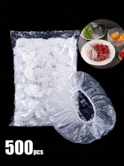 500 chiếc màng bọc thực phẩm co giãn, thích hợp để bảo quản thực phẩm, rau củ và trái cây.