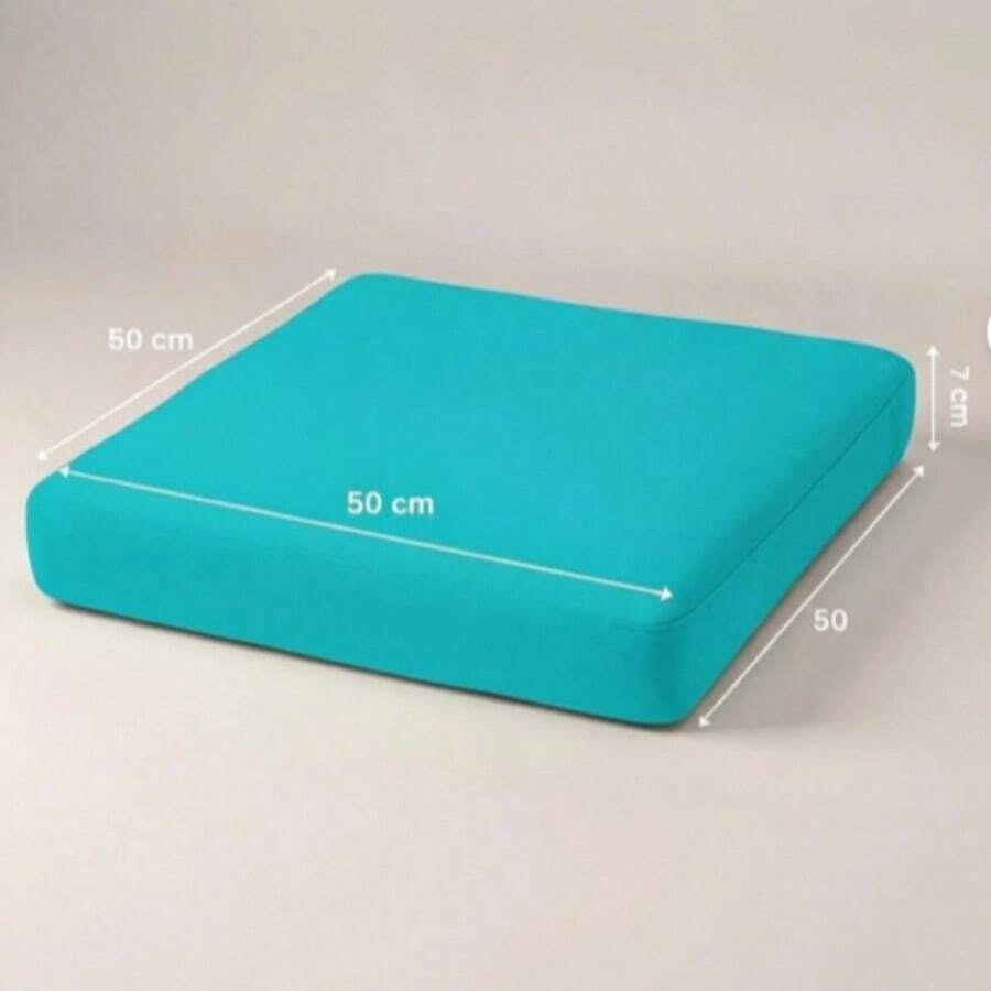 戶外花園陽台長椅坐墊 50x50x7cm,適用於客廳、戶外、辦公室、餐廳等 - 薄荷綠 - 查看 1