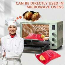 1pc Reusable Microwave Potato Cooking Bag, Multi-Layer Structure, Fast And Convenient, Suitable For Potatoes, Corn And Various Ingredients, Non-Electric And Battery-Free, Practical Cookware For Kitchen, Essential For Household Cooking, Ideal For Renters, Slouchy People, And Food Lovers, Practical Housewarming Or Holiday Gift - Multicolor - View 11
