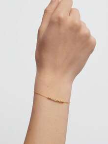 时尚甜美的S925纯银多色立方氧化锆莲花手链，适合日常佩戴 - Zircon Bracelet - 查看 5