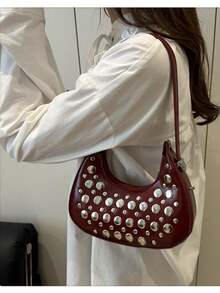 Women Shoulder Bags - 紅色 - 查看 3