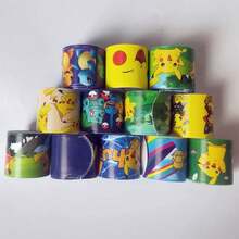 12 piezas Pulsera de golpe con diseño de personajes de dibujos animados para niños, adecuada para regalos y uso en fiestas - Multicolor - Ver 3