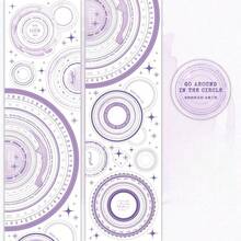 Endless Frame Thick Ink And Paper Decorative Tape, Minimalist Hollow Circle And Square Stickers, Suitable For Bullet Journaling, DIY Albums, School, Holidays, Ramadan Decoration - B - View 11