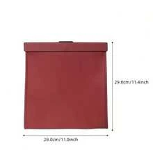 1pc Large Capacity Foldable Car Trash Can - Waterproof Backseat Garbage Bin With Hook - Reusable Car Litter Organizer Box For Snacks, Bottles And Car Cleaning Supplies - A - View 3