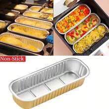 10/20pcs High Quality Non-Stick Baking Sheets | Heat Resistant, Reusable, Suitable For Air Fryer, Oven And Grill - Easy To Clean, Rectangular Design, Air Fryer Baking Molds, Aluminum Material, Freezer - View 3