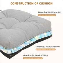 Car Seat Cushion - 淺灰色 - 查看 2