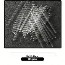 30/100pcs Acrylic Solid Lollipop Sticks, Baking Cake Ball Mold Accessories, Candy Sticks For Party, Wedding, Christmas, Halloween Dessert Table, Suitable For Handmade DIY Desserts, Chocolate, Cheese Sticks, Candy, Cake Baking Tools - View 17