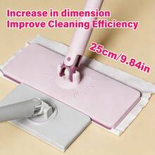 Cây lau nhà đa năng, khăn lau mặt dùng một lần tiện dụng, cán dài 47,24 inch, giặt giũ rảnh tay, khăn lau kẹp tiện lợi để lau bụi trong phòng tắm, nhà vệ sinh, nhà bếp, kính, tường - Chất liệu nhựa, dụng cụ vệ sinh nhà cửa thiết yếu. - A - Xem 5