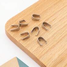 88个不锈钢吊坠耳环夹，适用于DIY吊坠手链项链耳环链扣，精美吊坠项链饰品 - diy - 查看 3