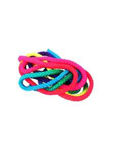 Cuerda de gimnasia rítmica sólida color arcoíris para entrenamiento artístico de competición,44459942 - Multicolor - Ver 5