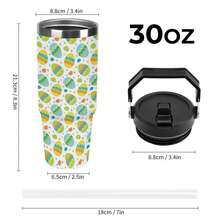 30oz  Easter, Easter Eggs, Flat Stanley Style Tumbler Wrapped Graffiti SGRHO Mug - trắng - Xem 2