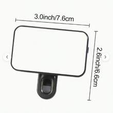 Dispositivo de iluminación portátil, Mini luz de clip, Panel de luz LED portátil, Modos atenuables, Adecuado para múltiples escenarios, Para selfie, transmisión en vivo, videoconferencia, iluminación de maquillaje y grabación de videos cortos - Un estilo - View 4