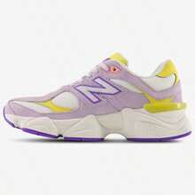 New Balance NB 9060 Low Top Kids' Running Shoes Red Violet Unisex GC9060EP | Cushioned Performance, Lightweight Comfort - Pale Purple-yellow - View 1