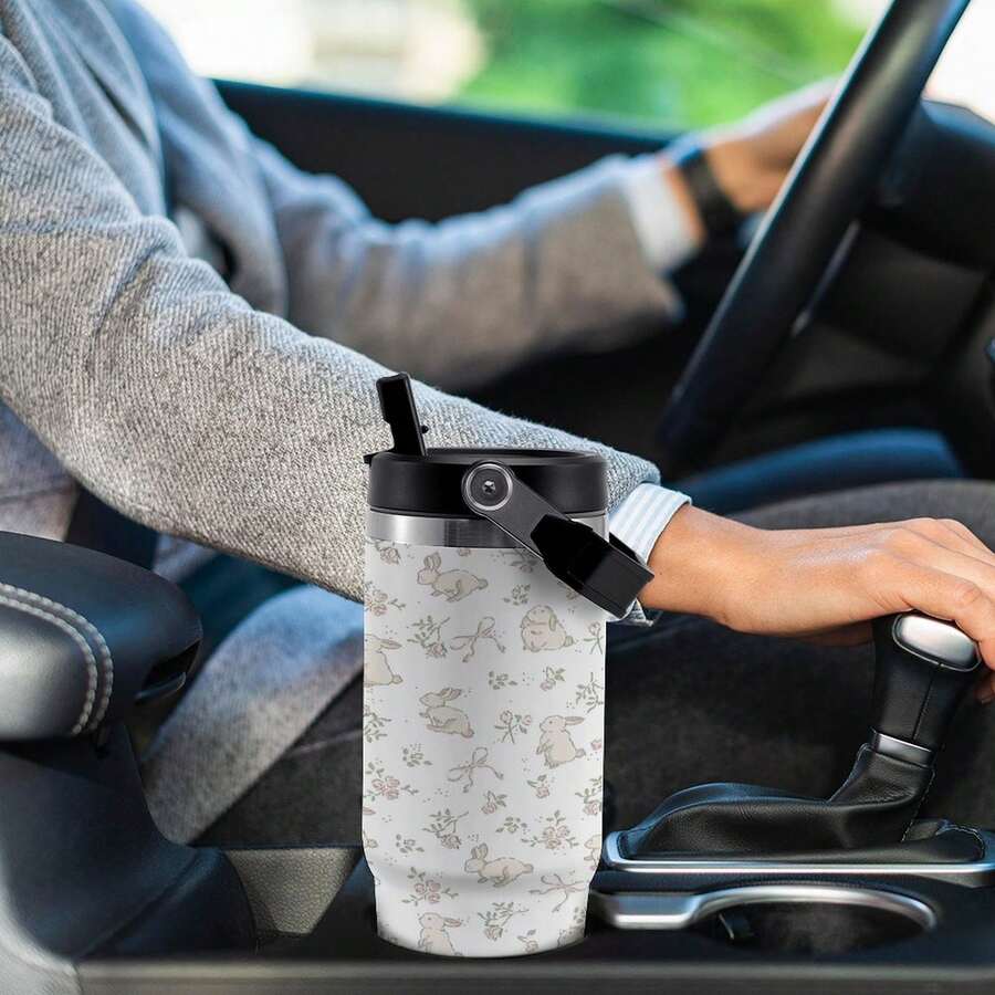 30oz Rabbit Style Tumbler Wrapped Graffiti SGRHO Mug - trắng - Xem 1