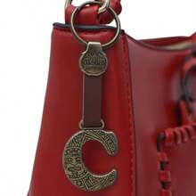 Metal Keychain With Engraved Initial And  Calendar - Handmade Gift Of Mexican Heritage - Letter C - View 6