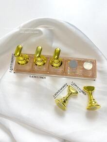 亚克力极光彩虹色矩形钻石形状美甲展示架,树脂水晶珠水钻复古韩国花朵激光 DIY 家居和户外女士母亲姐妹妻子女友婚礼美甲沙龙美容情人节使用 - 彩色 - 查看 75
