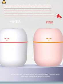 2pcs Set (Aroma Diffuser + Essential Oils), 220ml USB Portable Smiling Face Aroma Diffuser Humidifier, 10ml Multi-Scent Essential Oils, Suitable For Home, Hotel, Bathroom Deodorizing, Fragrance, Home Decor, Holiday Essential, Long-Lasting Fragrance Air Freshener, Valentine's Day & Christmas Gift - 彩色 - 查看 4